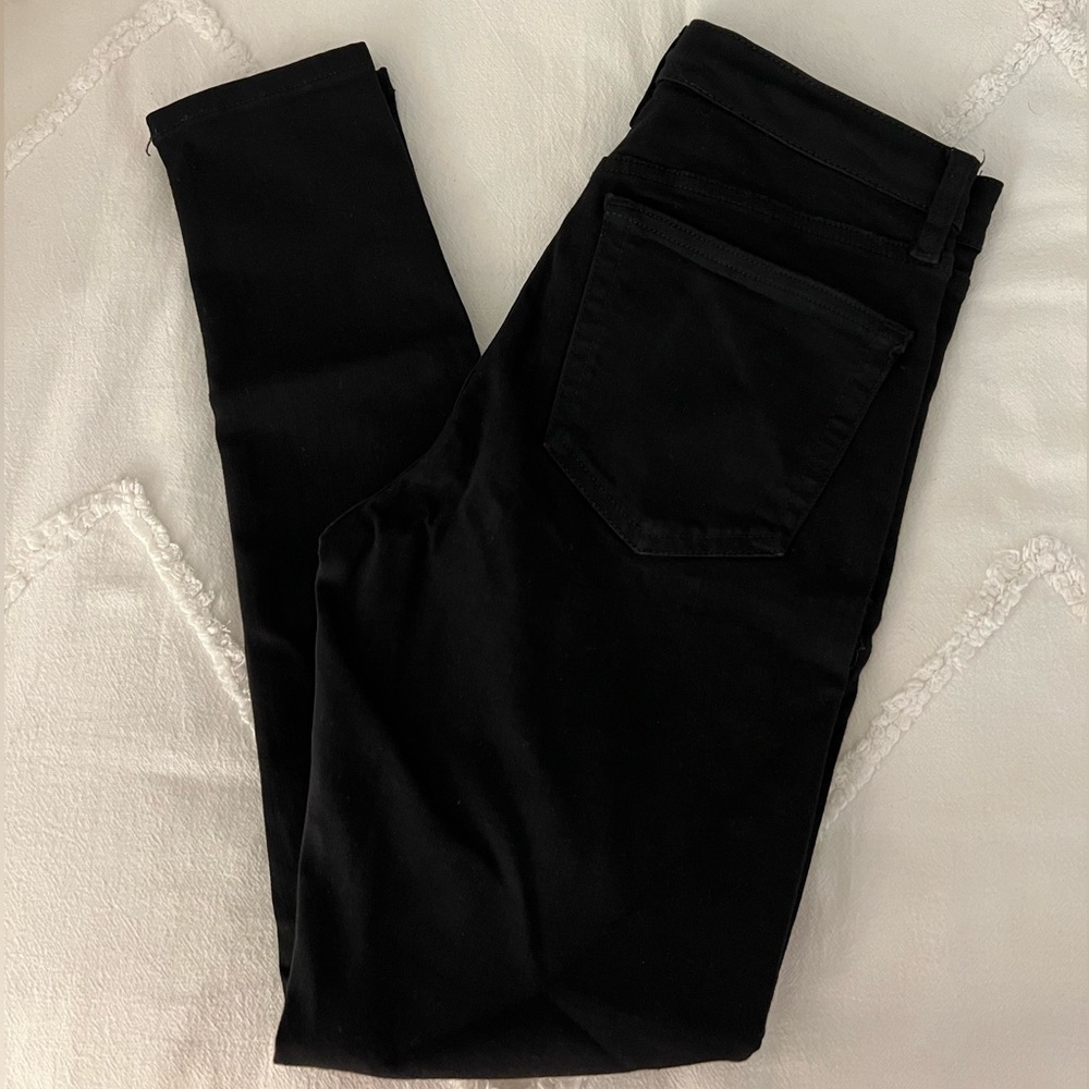 Black Skinny Knee Ripped Jeans from Top Shop